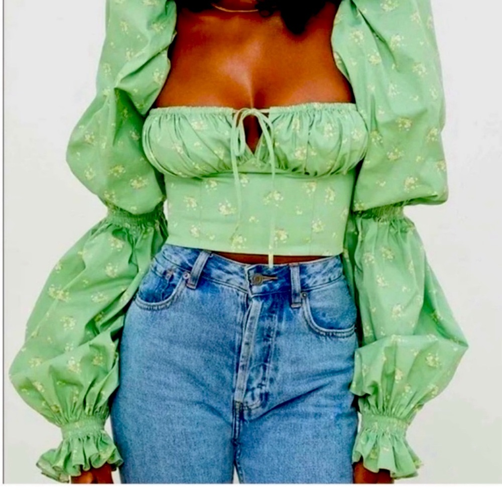 NWT House of Cb cropped top. Never been worn. Size L